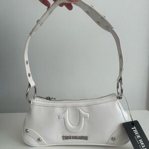True Religion White Women's Shoulder Bag Purse
